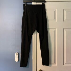 Black Maternity Leggings with Pockets